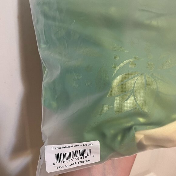 Crowned Athletics - Disney Tiana - Lily Pad Princess Sports Bra - NWT - XXL - Picture 8 of 8